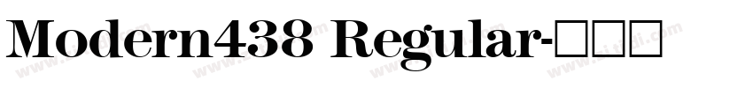 Modern438 Regular字体转换